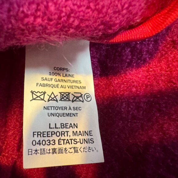 Hot Pink Boiled Wool Lightweight LL Bean XL Petite Coat - Picture 16 of 16